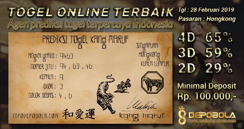 Prediksi Togel Hongkong Hari Ini 28 Februari 2019