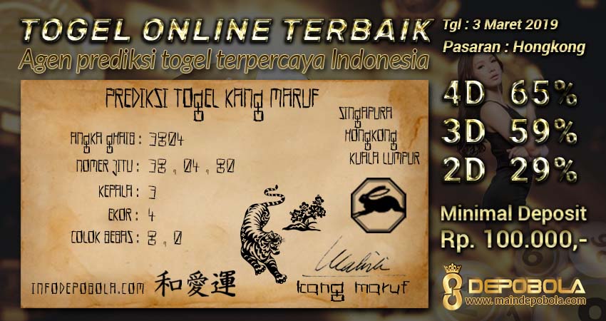 Prediksi Togel Hongkong Hari Ini 3 Maret 2019