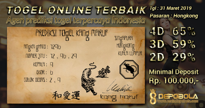 Prediksi Togel Hongkong Hari Ini 31 Maret 2019