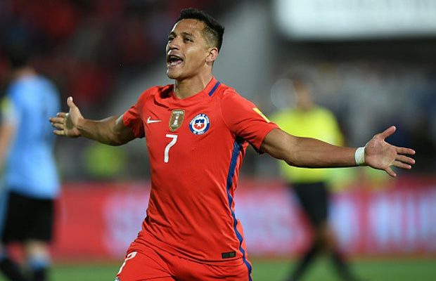 Alexis Sanchez Kapten Chili bermain penuh pada pertandingan Swedia Melawan Chili