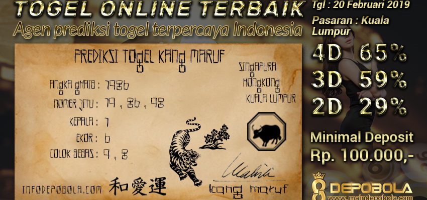 Prediksi Togel Kuala Lumpur Hari Ini 20 Februari 2019