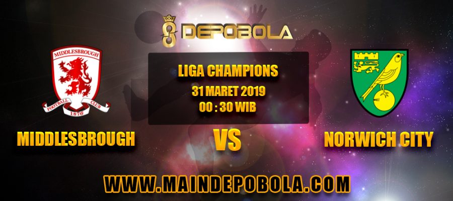Prediksi Bola Middlesbrough vs Norwich City 31 Maret 2019