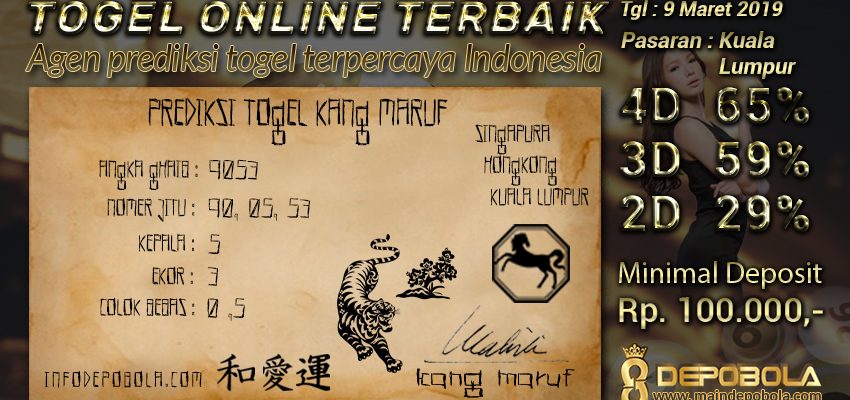 Prediksi Togel Kuala Lumpur Hari Ini 9 Maret 2019
