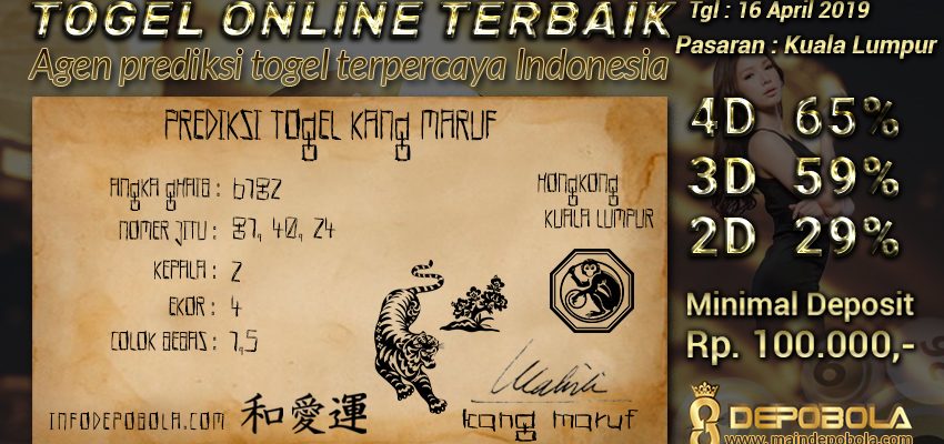 Prediksi Togel Kuala Lumpur Selasa 16 April 2019